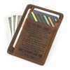 Genuine Leather Slim Card Wallet for Men – Personalized Gift from Dad