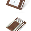 Slim RFID-Blocking Leather Wallet with Money Clip