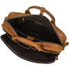 Vintage Genuine Leather Executive Laptop Briefcase