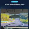 A car interior view showing a windshield with clear vision, promoting safe driving features.