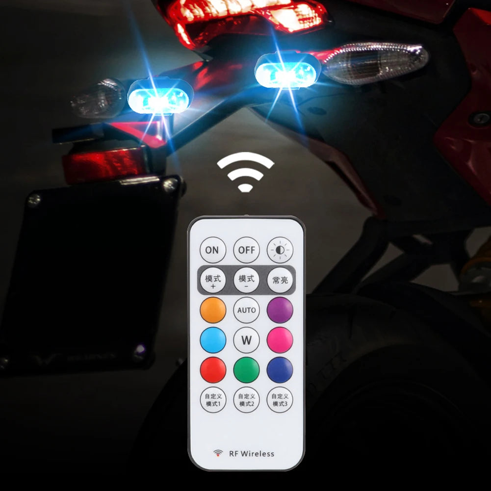 RGB LED Strobe Light with Remote Control for Vehicles and Drones