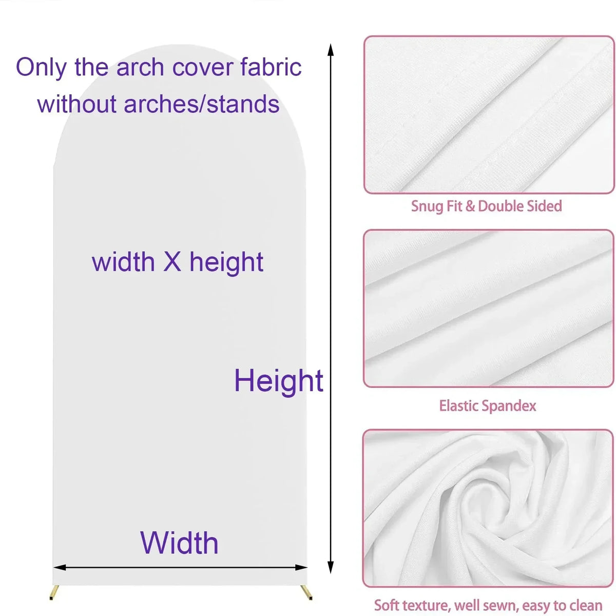 Stretchy Balloon Arch Cover for Wedding & Party Photo Backdrops