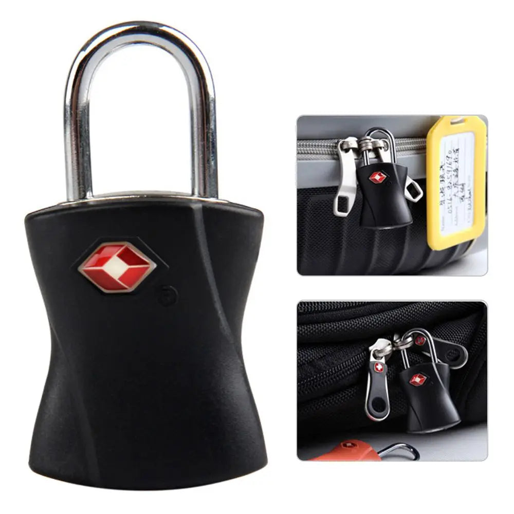 TSA-Approved Zinc Alloy Padlock with Keys for Luggage and Backpacks