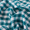 Blue Geometric Stripe Microfiber Duvet Cover