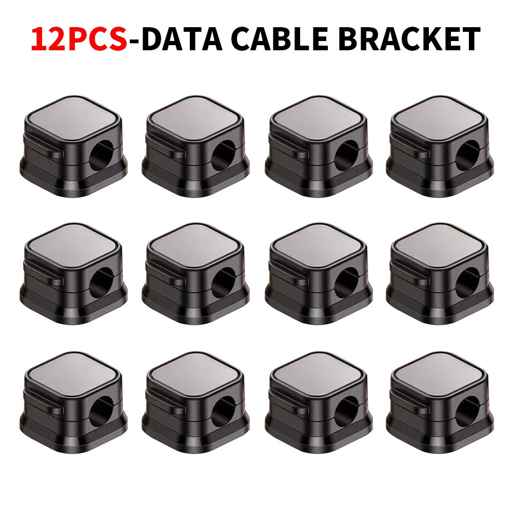 Magnetic Cable Clips for Desk Organization (12-Pack)