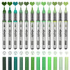12-Piece Acrylic Paint Marker Set with Brush Tips