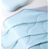 Light blue ice silk cooling blanket shown in a close-up view.