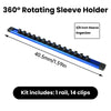 360° Swivel Magnetic Socket Organizer Rack
