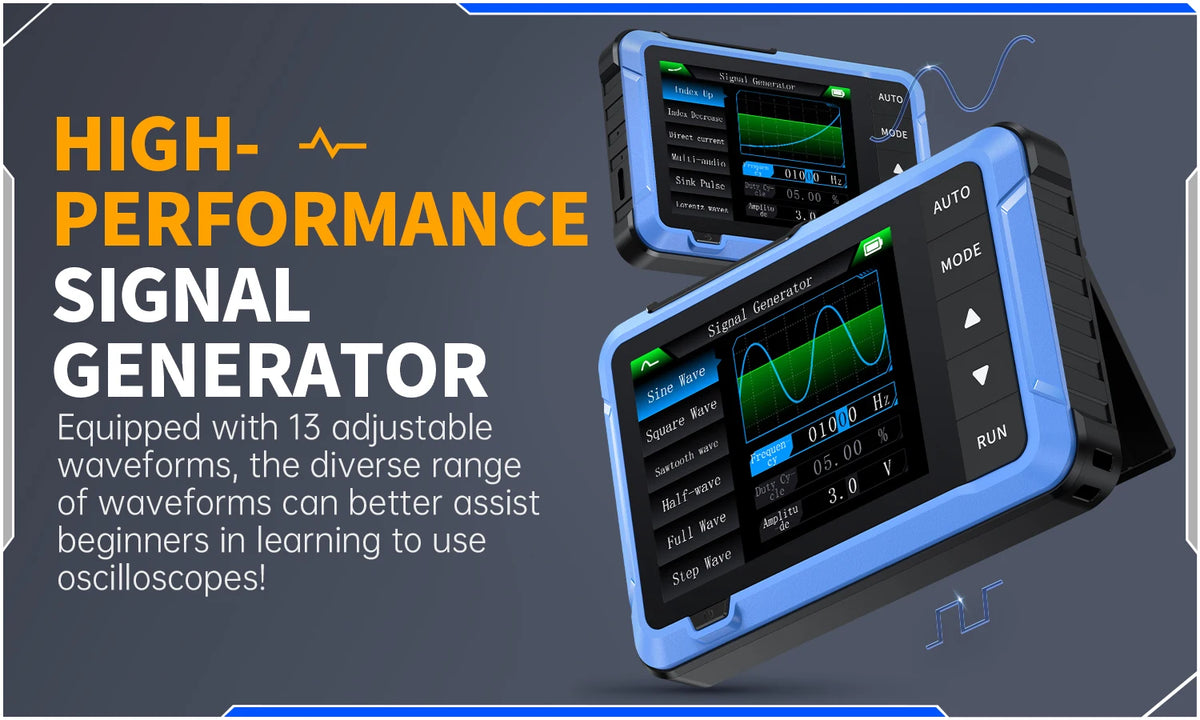 Handheld Digital Oscilloscope with Built-in Signal Generator