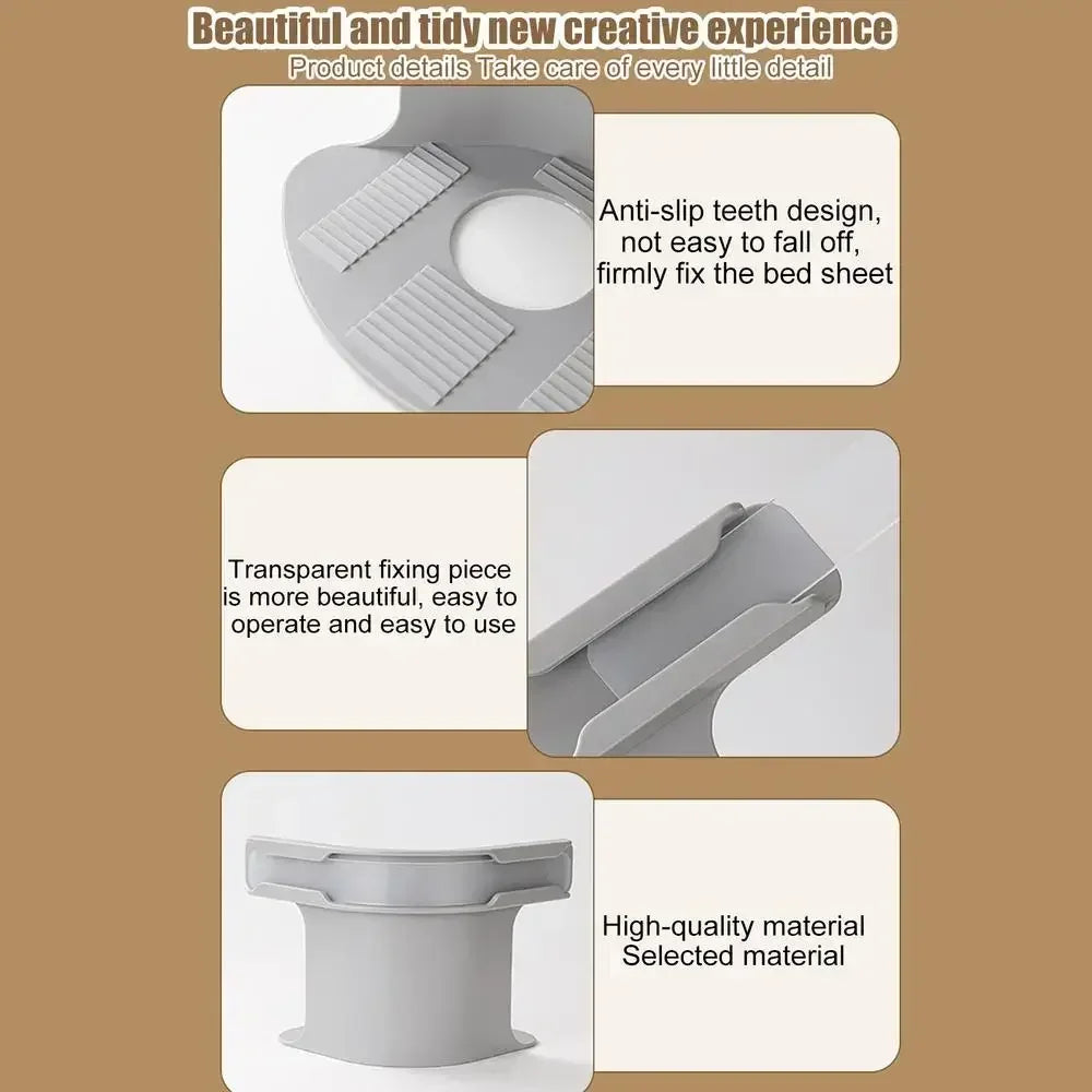 Heavy-Duty Bed Sheet Corner Clips (4 Pack)