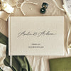 Libro de invitados de lino personalizado para bodas