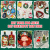 A set of professional acrylic markers featuring Christmas and holiday designs on a white background.