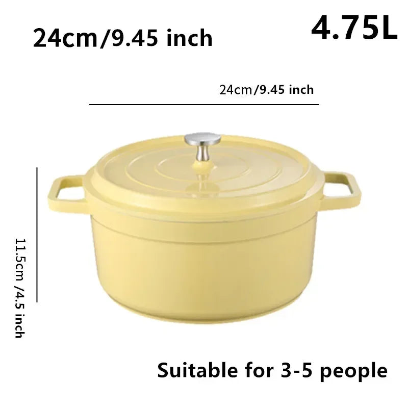 Casserole en Aluminium Moulé Émaillé