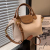 Vintage PU Leather Crossbody Bucket Bag