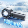 Portable High-Speed Rechargeable Handheld Fan with LED Display