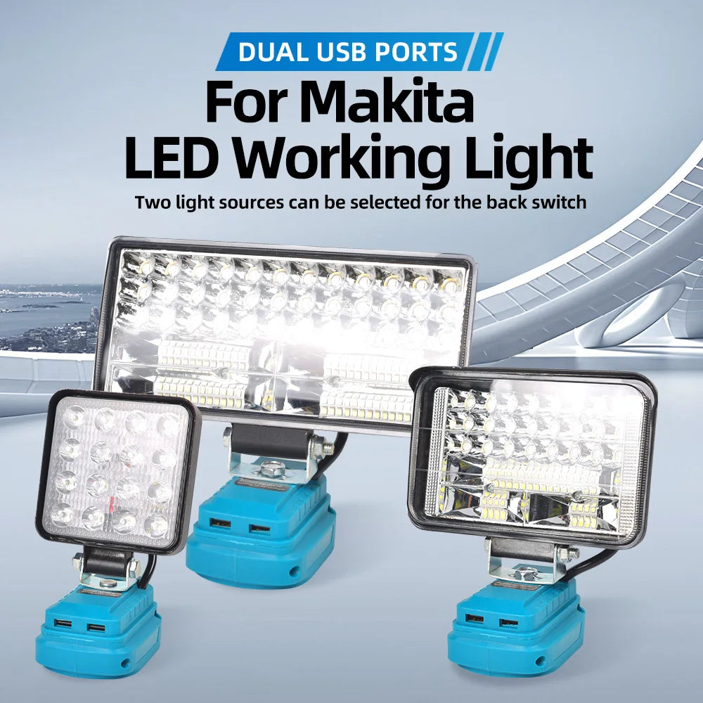 High-Output LED Work Light with USB Charging