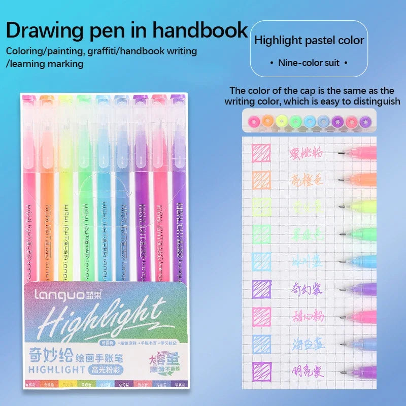 Set de Stylos Gel Vifs pour le Journaling et les Études