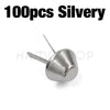 Silver metal bag bottom feet studs used for leather craft protection