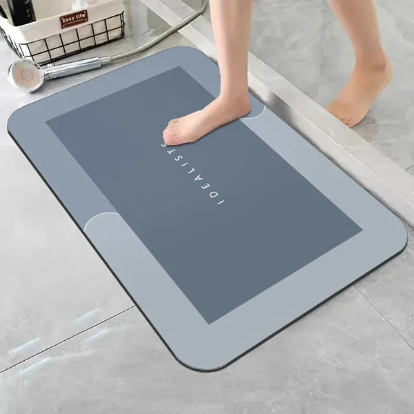 Diatomaceous Earth Bath Mat - Ultra-Absorbent & Quick-Drying