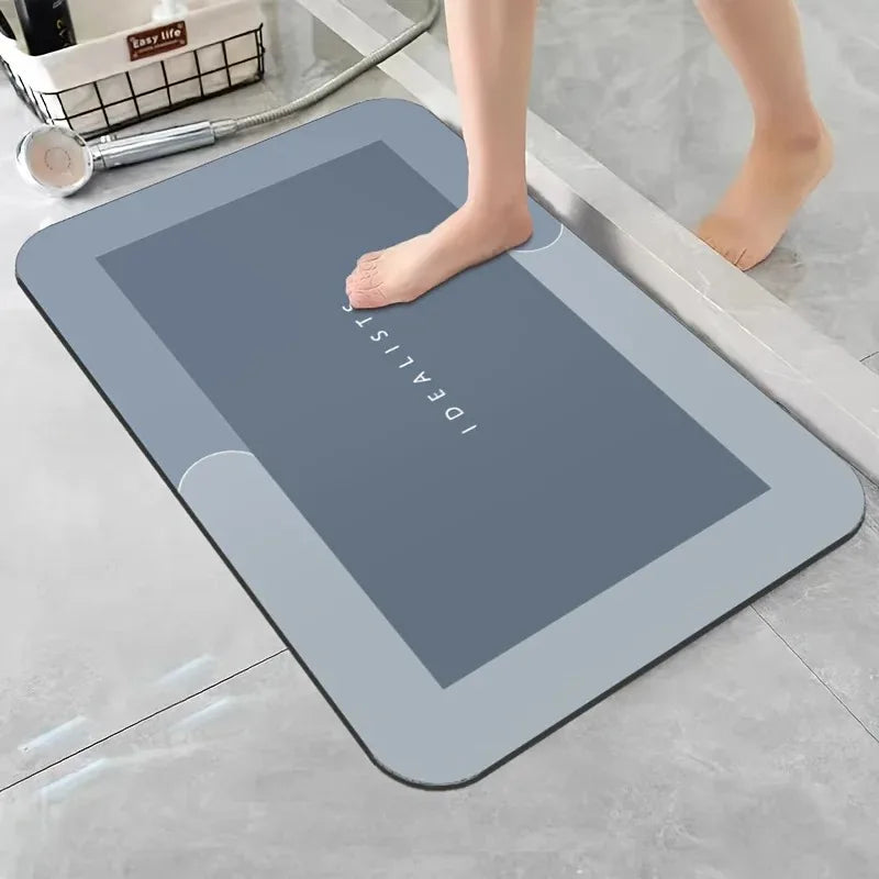 Diatomaceous Earth Bath Mat - Ultra-Absorbent & Quick-Drying