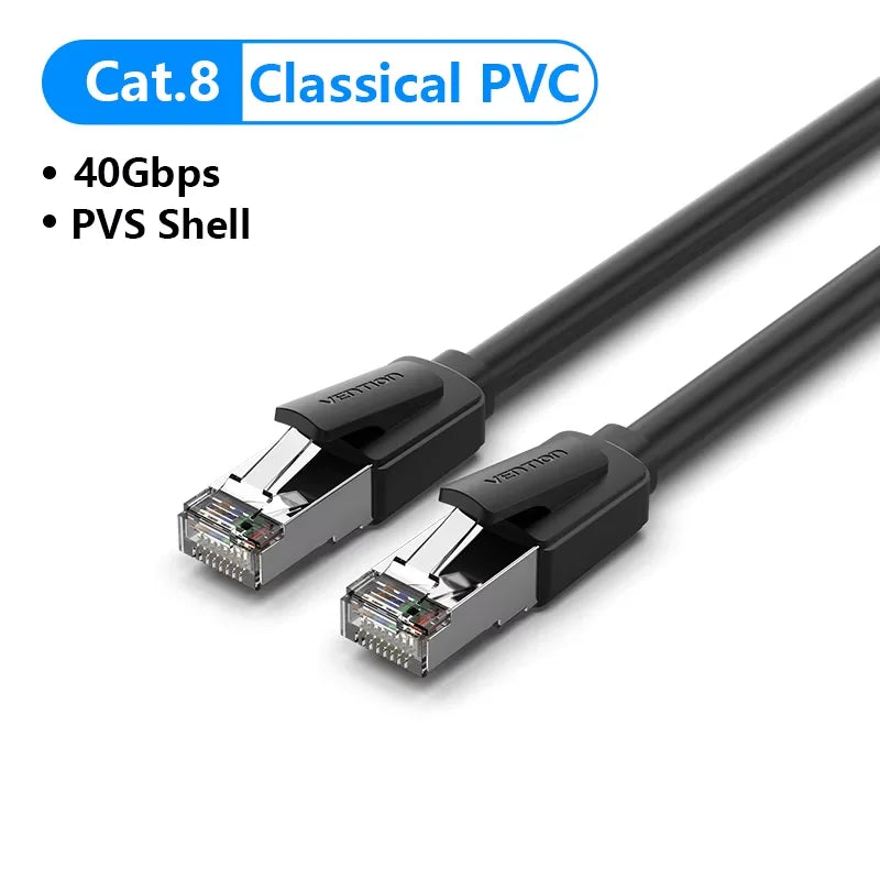 Cat8 Ethernet Cable – 40Gbps High-Speed Network Patch Cord