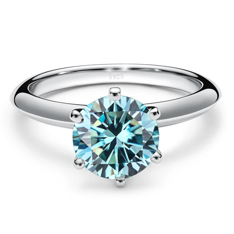 GRA Certified VVS1 Moissanite Solitaire Ring
