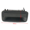 Black front exterior door handles for Chevy, GMC, and Cadillac trucks and SUVs with spring mechanism.
