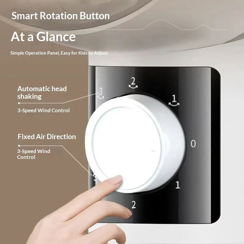 Oscillating Air Circulator Fan with Remote Control