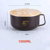 Tazón de Ramen de Acero Inoxidable 304 con Tapa