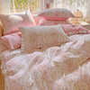 Floral Print 100% Cotton Duvet Cover Set with Two Pillow Shams