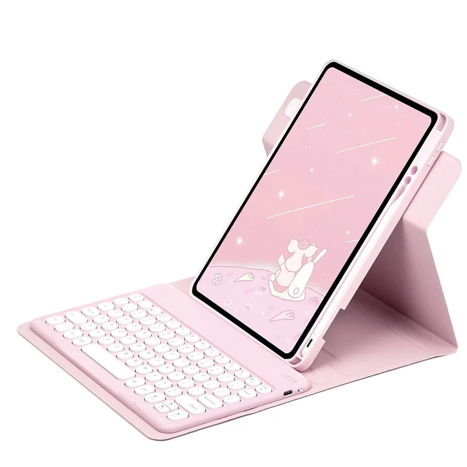 360° Rotating Keyboard Case for iPad with Magnetic Stand