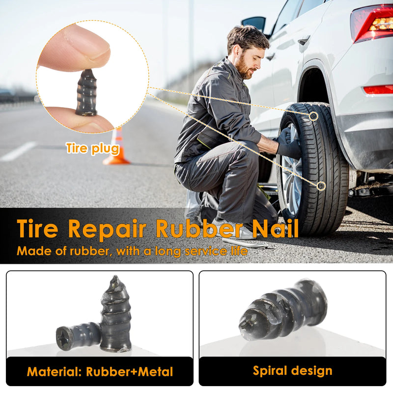 Tire Repair Plug Kit with Tools