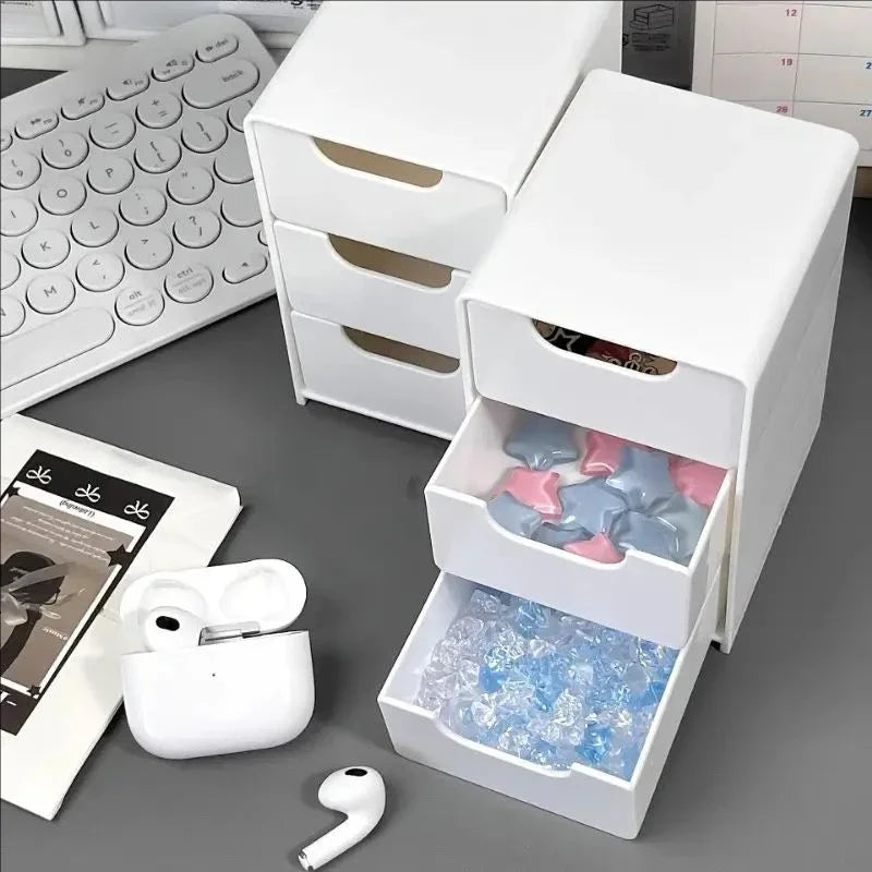 Organizador de Escritorio de 3 Niveles con Cajones