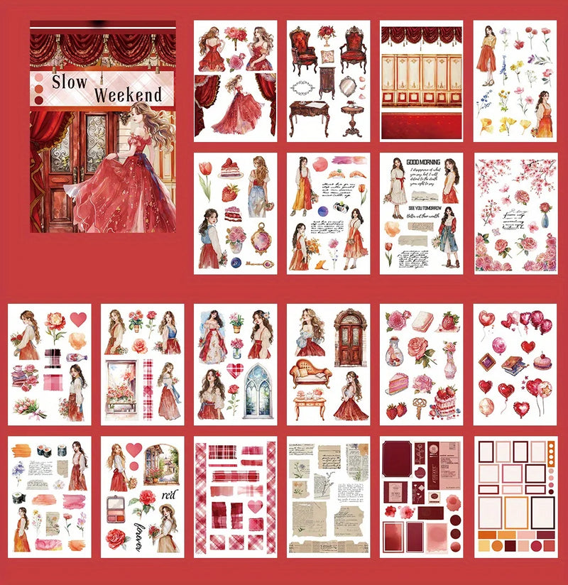 Alice's Journey Aesthetic Sticker Book