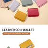 Women's RFID-Blocking Leather Wallet with Keychain and Coin Pocket