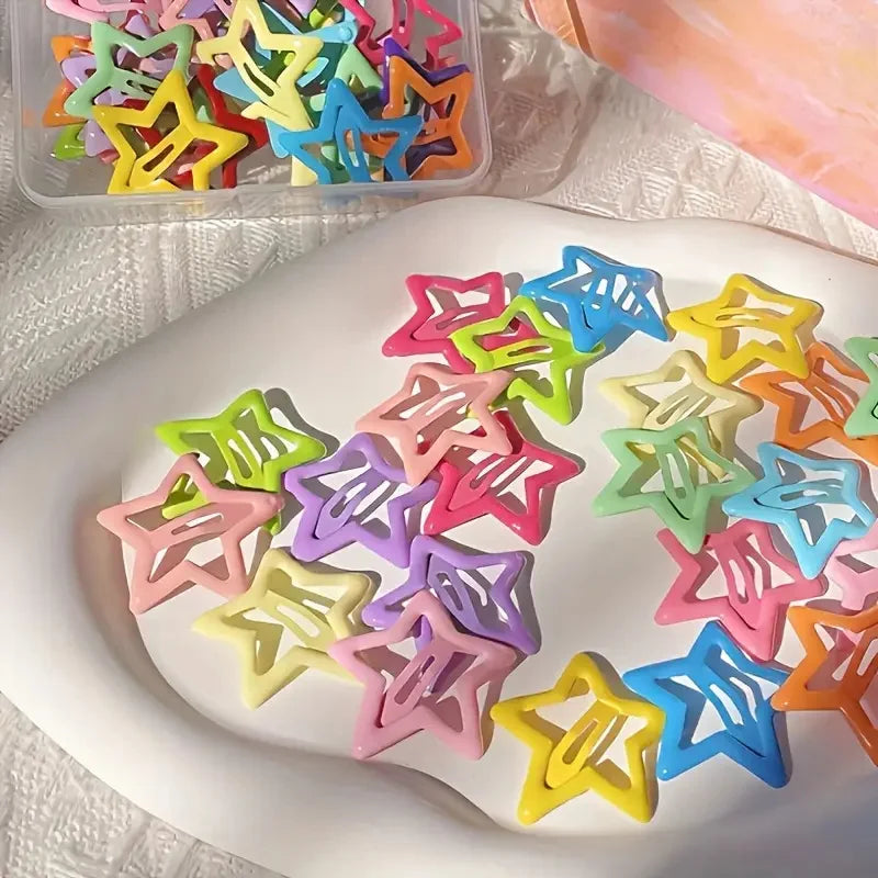 Star-Shaped Alloy Hair Clips