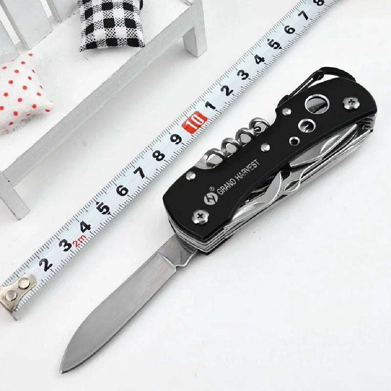11-in-1 Stainless Steel Multi-Tool Pocket Knife