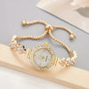 Elegante Quarzuhr mit Gold-Strassarmband