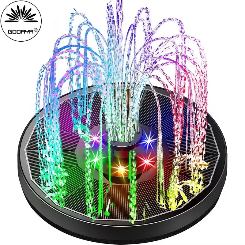 Solar-Powered Floating Fountain for Pools & Gardens