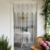 French Vintage Lace Tassel Sheer Curtain