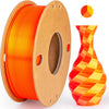 Dual & Tri-Color Silk PLA Filament for 3D Printing