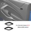 Carbon fiber interior trim kit for Chevrolet Camaro 2017+ featuring a black patterned trim piece.