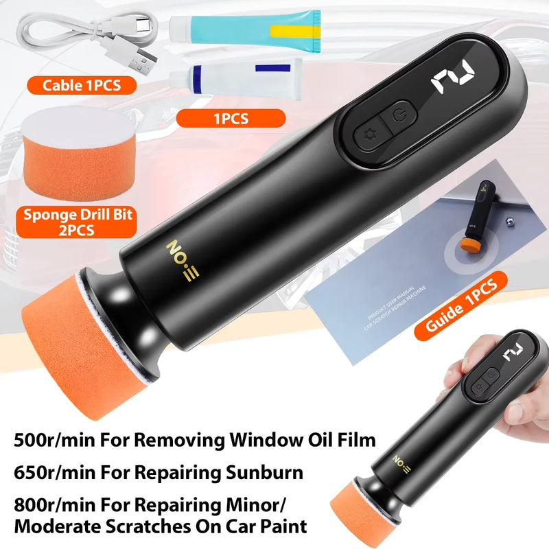 Portable Car Polisher & Waxer with LED Display
