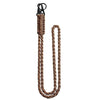 Heavy-duty 550 paracord neck lanyard with a metal clip and key ring.