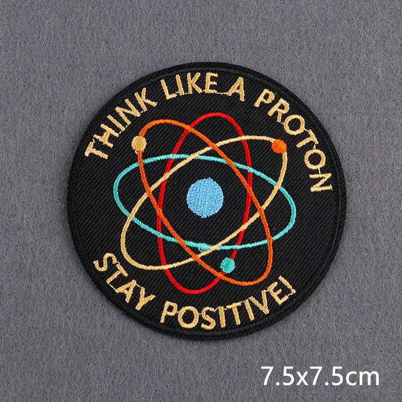 Encouraging Embroidery Iron-On Patches for Clothing and Accessories