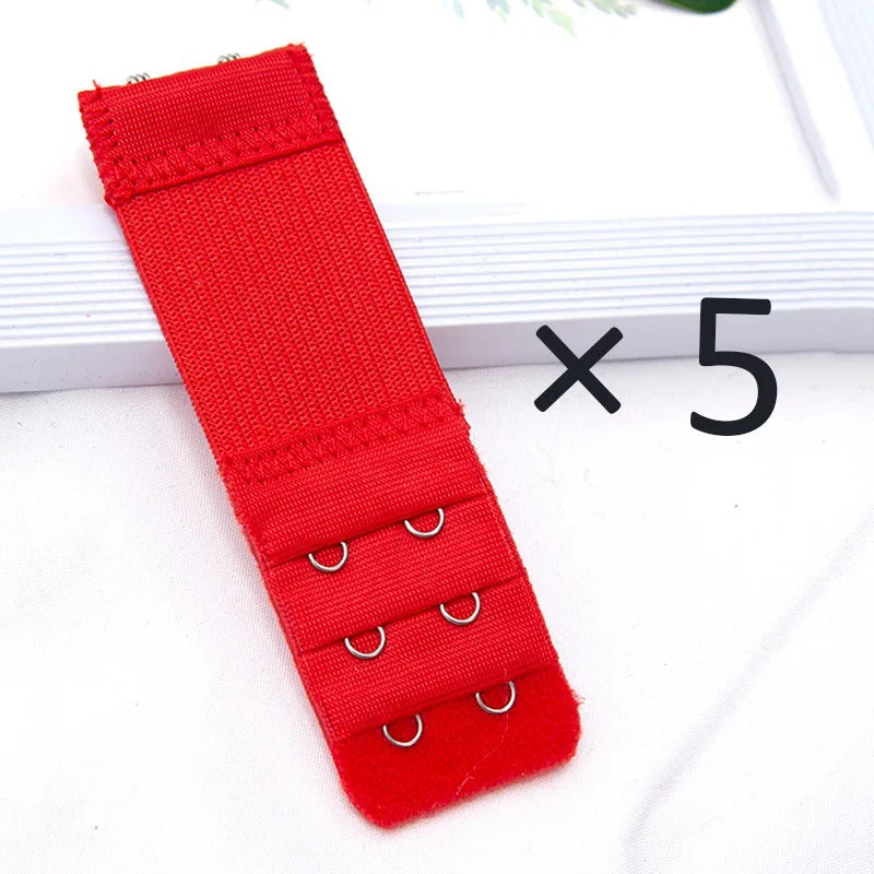 Elastic Bra Extender Clips (Set of 5)