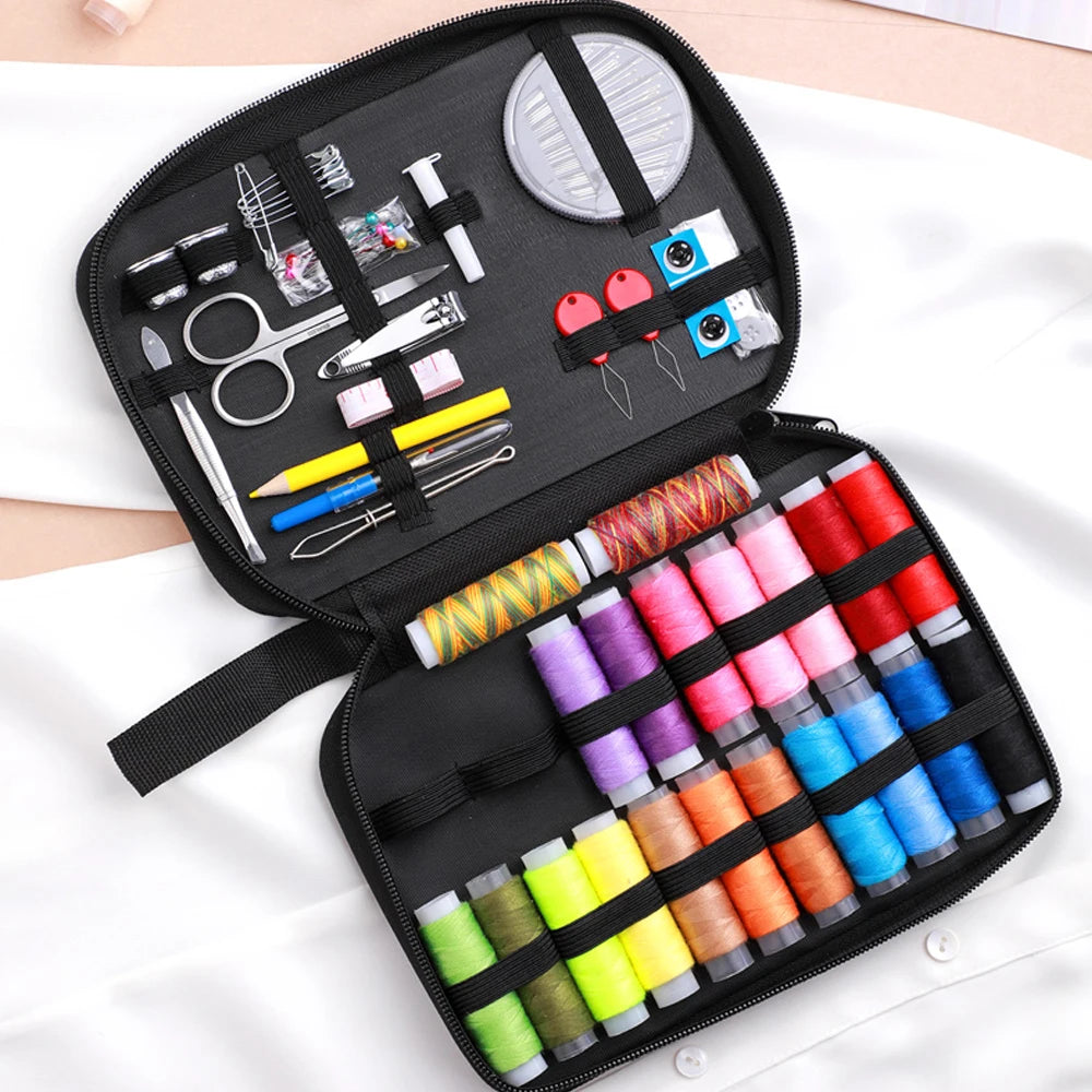 Complete Sewing Kit with Threads, Needles, and Accessories