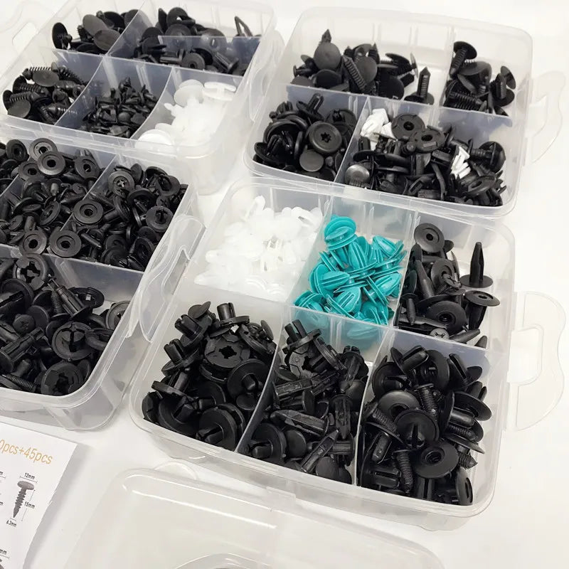 Universal Auto Trim Clip Assortment Kit – Plastic Push Rivets & Fasteners