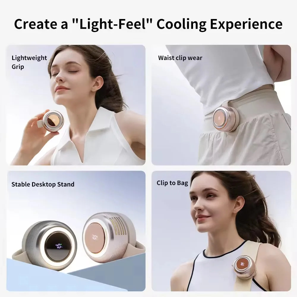 Portable Clip-On Fan with 2000mAh Battery