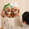 Cute Turtle Backpack Capybara Plush Toy Set